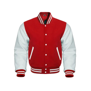 Chaqueta Varsity Unisex Personalizada OEM, Cortavientos, Transpirable, Informal, de Invierno, Bordada, con Cierre de Botones, de Alta Calidad - Product Image 3