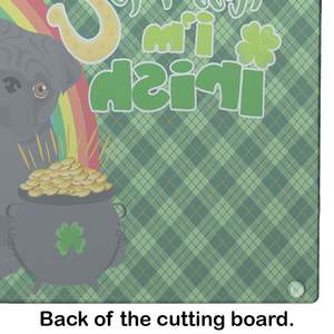 Planche à découper décorative en verre trempé pour la Saint Patrick, carlin noir, grande taille, ustensiles de cuisine - Product Image 5