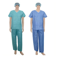 Ensembles de blouses anti-fluide de haute qualité pour infirmières et médecins, uniformes d'hôpital unisexes avec détection d'aiguilles, tissu polyester/spandex
