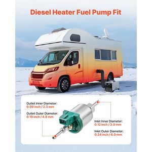 <b>12V</b> <b>DC</b> Diesel Heater Fuel Pump 22ML Aluminum Air Parking Heaters Pumps Car Air Heater Fuel Dosing Pump for Vehicles Fits for - Product Image 2