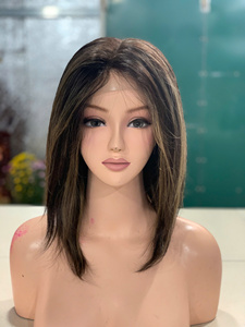 Top Selling 13x4" Frontal <b>Wig</b> with 100% Raw Silk Base Full Cuticle Best Quality 2025 Wholesale Price 100% Raw Human Hair <b>Wigs</b> - Product Image 2