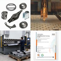 Pièces en aluminium estampées sur mesure pour instruments de précision, fabrication de tôlerie, composants de poinçonnage OEM ISO9001