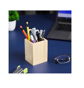 Porte-stylos en bois multi-emplacements, nouveau produit artisanal, organiseur de bureau pour fournitures de bureau, au prix le plus bas - Product Image 2