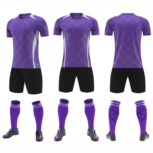 Ensemble de maillots de football pour garçons, sans manches, col en V, rose et blanc, respirant, anti-humidité, 100% polyester, uniforme - Product Image 3