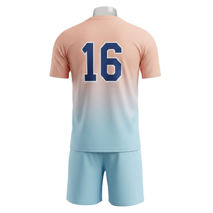 Uniforme de Fútbol Personalizado FENDER INDUSTRY, 100% Poliéster Sublimado, Unisex para Adultos, Conjunto de Camiseta y Pantalones Cortos de Fútbol con Diseño Ligero - Product Image 2