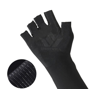SPARKWELL INDUSTRIES Manches de protection unisexe anti-UV à séchage rapide en nylon/coton avec logo personnalisé imprimé par transfert thermique et ourlet inférieur foncé pour le cyclisme - Product Image 3