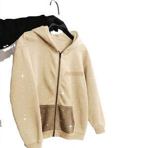 Sweat-shirts personnalisés avec strass pour hommes, vente en gros, fabricant de vêtements streetwear, fournisseur de vêtements à marque privée - Product Image 2