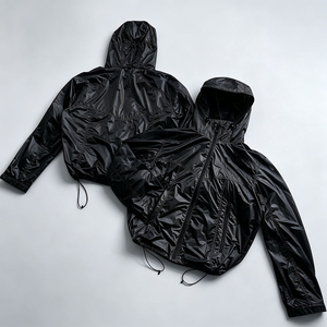 Men's Hooded Windbreaker Jacket Lightweight <b>Waterproof</b> Nylon Full Zip Casual Streetwear Spring <b>Coat</b> - Product Image 5