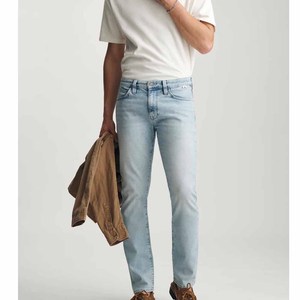 Custom Midweight 100% Cotton American Style Vintage Washed Baggy <b>Boot</b> Cut Mid Rise Loose Fit Denim Jeans Winter Autumn - Product Image 4