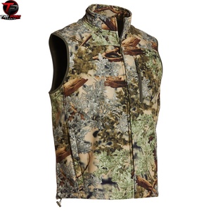 Chaleco Utilitario Softshell para Hombre, Cuello Alto, Cierre Completo, Bolsillo con Cremallera en el Pecho, Chaleco para Caza y Pesca, Resistente al Viento, Ajustable - Product Image 4