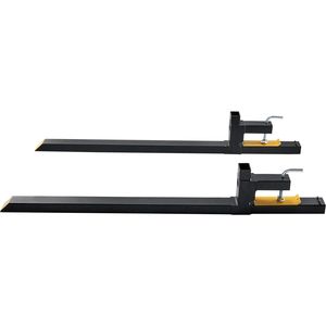 Forche per pallet a morsetto per impieghi gravosi, capacità 2000 libbre, forche a benna per trattore da 60 pollici, carico 2,5 tonnellate per attacco caricatore frontale - Product Image 5