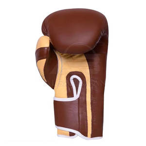 Gants de boxe en cuir véritable, vente en ligne, étiquette privée, gants de boxe respirants personnalisés - Product Image 6