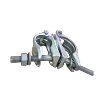 Coupleur double fixe BS1139 pour échafaudage, matériau Q235, pince pivotante robuste de type britannique, pièces d'échafaudage galvanisées à chaud