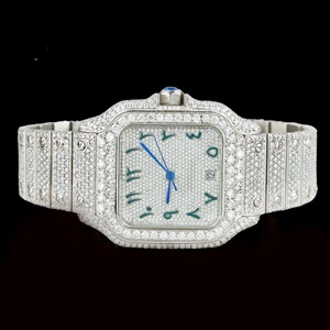 Trending Mechanical <b>Wrist</b> <b>Watch</b> <b>for</b> <b>Men</b> With Enhanced VVS Clarity Moissanite Diamonds <b>Watches</b> <b>for</b> Any Occasion - Product Image 1