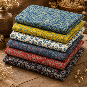 Tela de Algodón de Diseño Jaipur Moda Anaya I con Estampado Tradicional de Mango Paisley para Prendas de Moda y Artesanías - Product Image 4