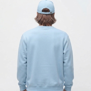Wholesale Custom Logo <b>Men's</b> Heavyweight 100% Cotton Eco-Friendly Streetwear Casual High Quality Washed Crew Neck Sweatshirt - Product Image 2