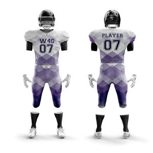 Uniformes de Fútbol Americano Personalizados para Hombres, Jóvenes y Equipos Profesionales, Conjunto de Camisetas y Pantalones Cortos de Alta Calidad con Costuras Premium, 100% Poliéster - Product Image 3