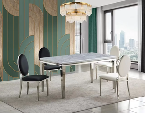 Chaises de salle à manger empilables <span class=keywords><strong>en</strong></span> acier inoxydable moderne <span class=keywords><strong>noir</strong></span> avec revêtement <span class=keywords><strong>en</strong></span> <span class=keywords><strong>tissu</strong></span> PU pour hôtel, villa, salon, usage extérieur, personnalisables - Product Image 6