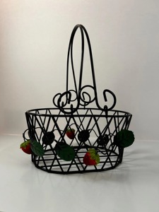 Black Modern Fruit Holder Perfect For Kitchen Storage And Everyday Fruit Presentation Fruit <b>Display</b> <b>Basket</b> Wholesale From India - Product Image 6