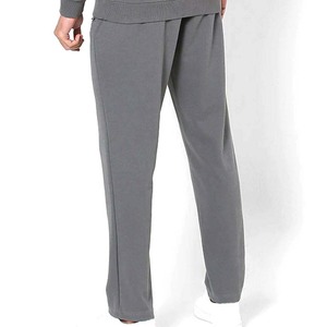 Ensemble de survêtement gris pour homme à manches longues, coupe classique, style automne, avec poches latérales, couleur unie, fermeture éclair sur le devant - Product Image 6