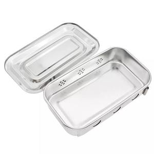 Durable Stainless Steel Instrument Storage Hole <b>Box</b> with Lid Holloware Instrument - Product Image 3