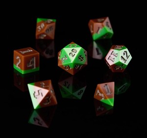 Handmade Resin <b>Dice</b> <b>Set</b> Transparent Polyhedral <b>Dice</b> Custom Shapes For Tabletop Board Games - Product Image 3