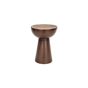 Fabulous Looks Hammered Metal Side <b>Table</b> Midcentury Design Handmade Living Room Furniture Apartment Decor - Product Image 2