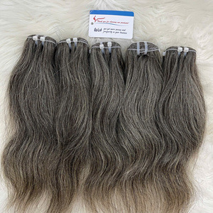 ผมต่อแบบเวฟท์ตรงธรรมชาติ 100% คุณภาพสูง ผมเวียดนามแบบดับเบิ้ลดรอว์น สีเทา พร้อมจัดส่ง - Product Image 6