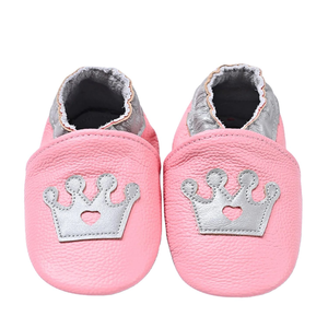 Genuine Leather Baby <b>Booties</b> with Cute Deer Print Fashion Baby Moccasins Animal Design for USA Market - Product Image 1