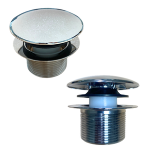 PSP0060 Tapa de desagüe de bañera ecológica con placa frontal de zinc y plástico, instalación atornillable, tradicional - Product Image 4