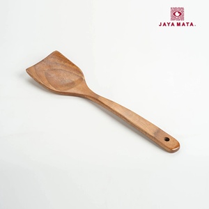Spatule de cuisine en bois naturel Jaya Mata JM507, 375 mm, pour wok, poêle, cuisine domestique, hôtel, restauration, passe au lave-vaisselle - Product Image 4