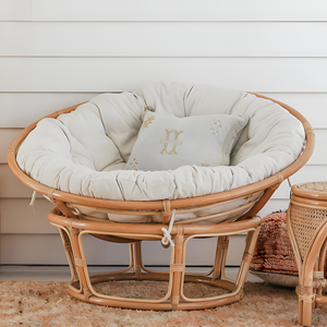 Conjunto de sillas de patio hechas a mano, muebles de jardín y balcón, elegantes sillas papasán de ratán. - Product Image 1