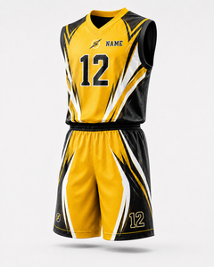 Ensemble d'uniformes de basketball personnalisés, maillot et short de basketball sublimés, vêtements de sport d'équipe avec nom, numéro et logo - Product Image 5