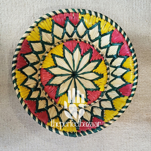 Panier ouvert pour le rangement domestique, en herbe de Moonj naturelle, rond, écologique, durable, mini format, multi-usages - Product Image 2