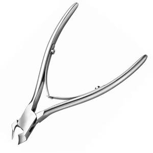 Cuticle Nipper 10mm Straight Bevel Jaw Stainless Steel Professional <b>Nail</b> <b>Tool</b> Finger Use Sharp Curved Blade Adult Style Simple - Product Image 4