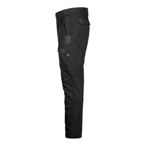 Men's <b>Black</b> Cargo <b>Pants</b> High Waist Multiple Pockets Button Fly Workwear Style Breathable Quick Dry Stone Wash Corduroy Material - Product Image 3