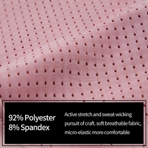 Camiseta Deportiva de Cintura Alta para Mujer, de Secado Rápido, con Diseño de Aberturas Laterales, en Spandex/Nylon, para Entrenamiento y Running - Product Image 5