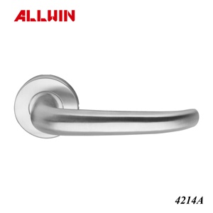 Poignée de porte à levier en acier inoxydable de conception européenne moderne Poignée de fenêtre en métal en bois satiné pour chambre à coucher salle de bain - Product Image 4