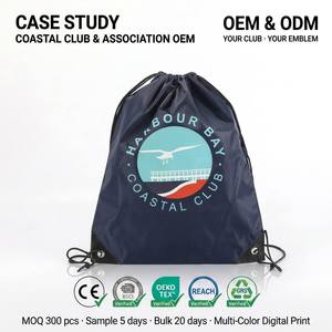 Mochila Deportiva Impermeable de Poliéster con Logotipo Personalizado, Bolsa de Gimnasio con Cordón, Color Personalizado, Precio de Fábrica al por Mayor - Product Image 4