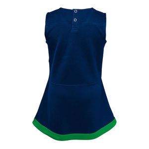 Conjunto de Uniforme de Animadora para Niñas, 2 Piezas, Vestido Línea A y Braguitas, Verde Bosque, Azul Marino, Disfraz Escolar - Product Image 3