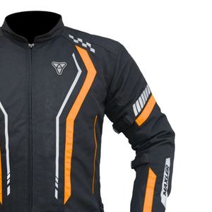 Chaqueta de moto textil corta ligera para hombre para deportes de invierno Street Touring Armor Protection tiras reflectantes para verano - Product Image 4