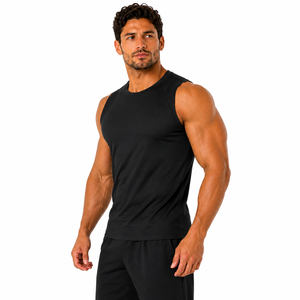 High Quality <b>Men</b> Muscle Shirt Sleeveless Workout Sleeveless Shirt Vibrant Tone Fitness Top Custom <b>Men</b> Gym <b>Singlet</b> - Product Image 5