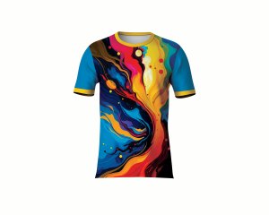 เสื้อยืดโพลีเอสเตอร์ถักน้ำหนัก 180 กรัม ระบายอากาศได้ดี พิมพ์ลายกราฟิกตามสั่งด้านหน้า สไตล์ลำลอง - Product Image 5
