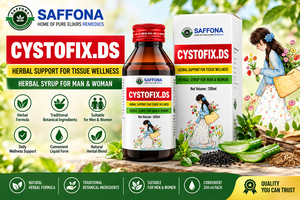 Saffona Cystofix DS Sirop Herbal 200ml Formule Botanique Traditionnelle Unani avec Ajwain Kalonji Aloe Vera Afsanteen Sana Makki - Product Image 5
