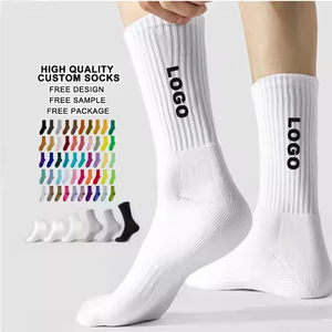 Chaussettes de sport unisexes en coton à compression, confortables et antidérapantes, avec logo, pour hommes et femmes, collection Prodigous International - Product Image 1