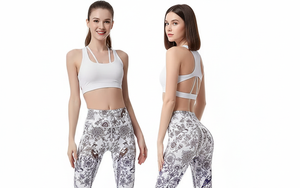 Leggings para mujer al por mayor, leggings de yoga de cintura alta para mujer, talla grande, estampados, cintura elástica, de secado rápido, ropa deportiva. - Product Image 3