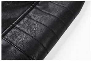 Blouson en cuir polaire zippé vintage formel pour homme, nouvelle collection printemps 2026, imperméable, coupe-vent, respirant, personnalisable, pour motard - Product Image 5