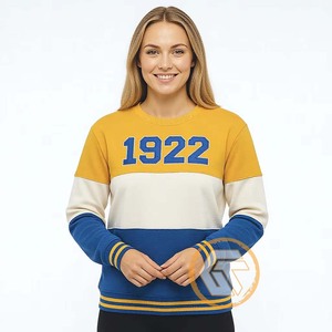 Sweat-shirt en coton brodé sur le devant, personnalisé, de haute qualité, Sigma Gamma Rho, hiver, écologique, pour femmes, GREEK TREASURES - Product Image 3