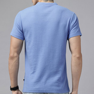 Camiseta de Verano Informal con Estilo, Tejido Waffle, Sensación Suave y Cómoda, Diseño Texturizado Waffle, Estilo Minimalista, para Uso Diario - Product Image 3