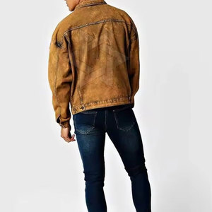 Chaqueta de Mezclilla Urbana para Hombre en Color Sólido, Prenda Exterior Premium, Fabricación en Masa, Chaqueta de Mezclilla de Alto Rendimiento para Hombre - Product Image 2